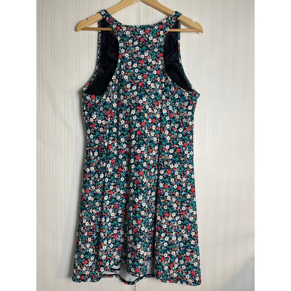 Lands' End Chloride Resistant Floral Scoop Neck Dresskini Women's 22W Coastal - Picture 4 of 10